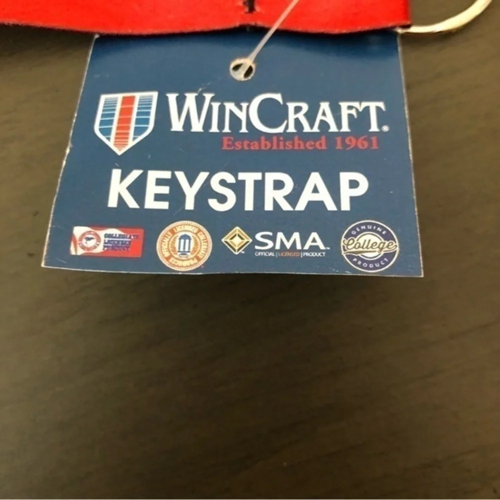 Wincraft University Of Nebraska Keystrap Huskers Red Black Reversible Keychain - Picture 2 of 3